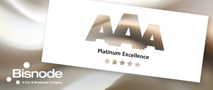 AAA Platinum certificate from Bisnode