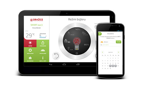 The Smart Boiler mobile app